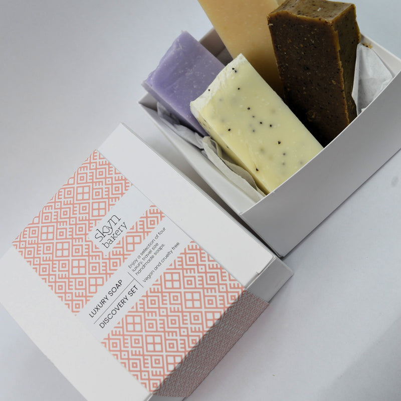 Mini Soap Gift Box | Selection of four luxury handmade soaps