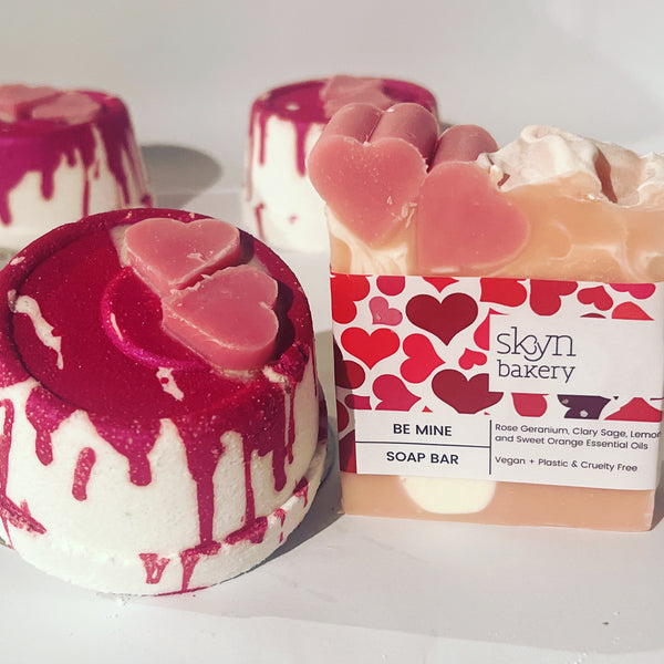 Valentines Day Body Butter, Soap and Bath Bomb Gift Set